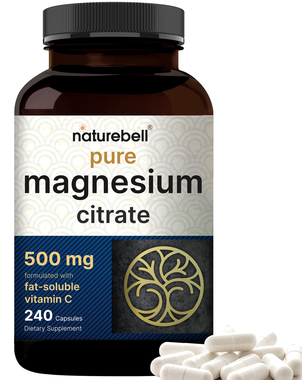 NatureBell Pure Magnesium Citrate 500mg