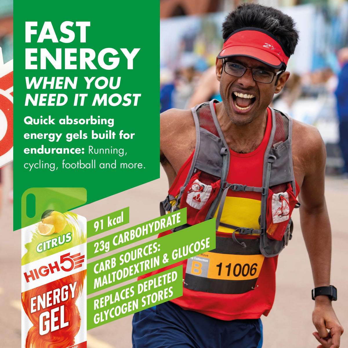 HIGH 5 HIGH5 Citrus Energy Gel - 20 Sachets - image 3