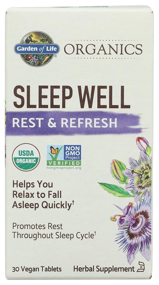 Garden of Life Organics Sleep Well Rest & Refresh Tablets - 30 Tablets - image 4