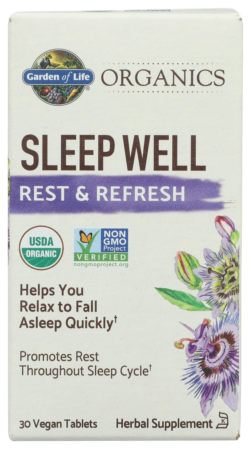 Garden of Life Organics Sleep Well Rest & Refresh Tablets - 30 Tablets - image 4