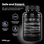 Prime Labs L-Glutamine 600 mg Capsules - 180 Count - image 5