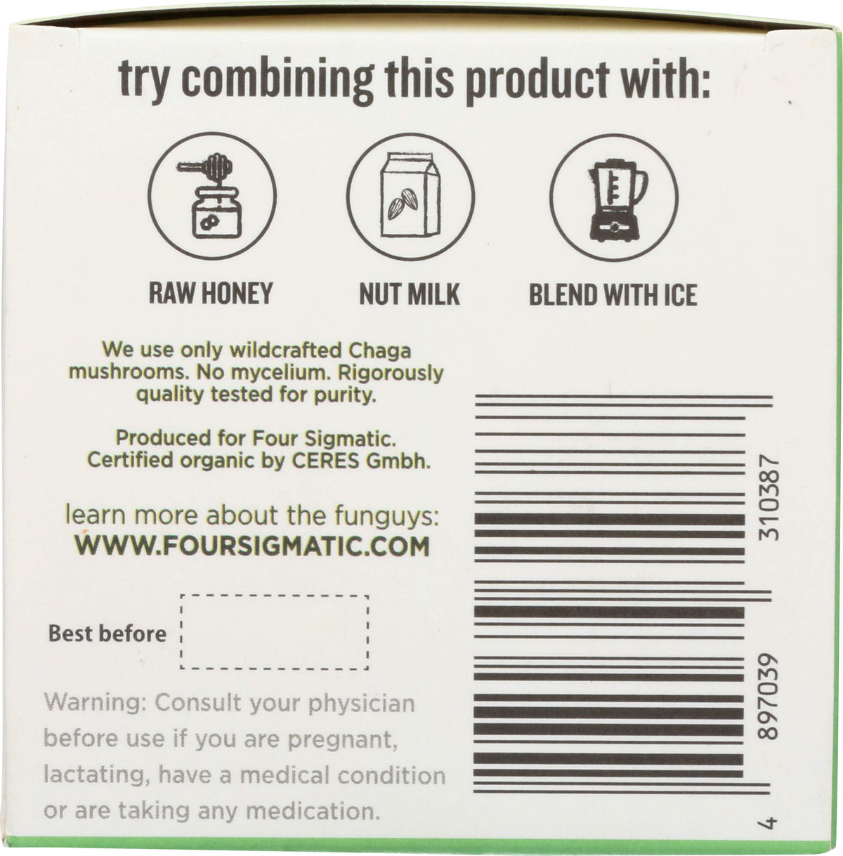 Four Sigmatic Organic Mushroom Elixir Mix with Chaga - 20 Count - image 7