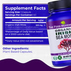 THE FOOD MOVEMENT CO. Irish Sea Moss Prebiotic - 60 Vegetarian Capsules - image 3