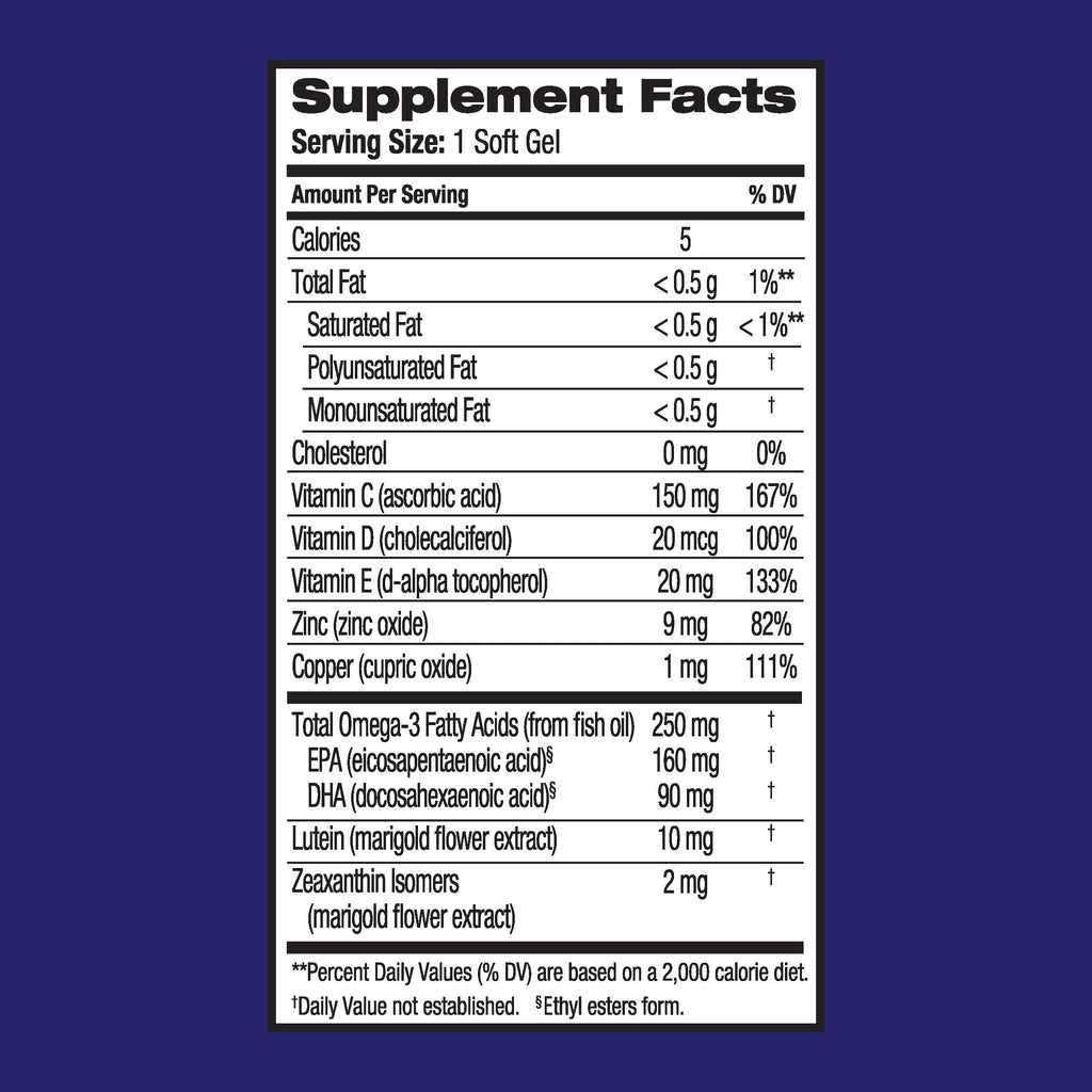 Ocuvite Eye Performance Vitamin & Mineral Supplement - 30 Softgels - image 6