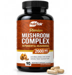 NutriFlair 10 Mushroom Complex Supplement 2600mg - 90 Capsules