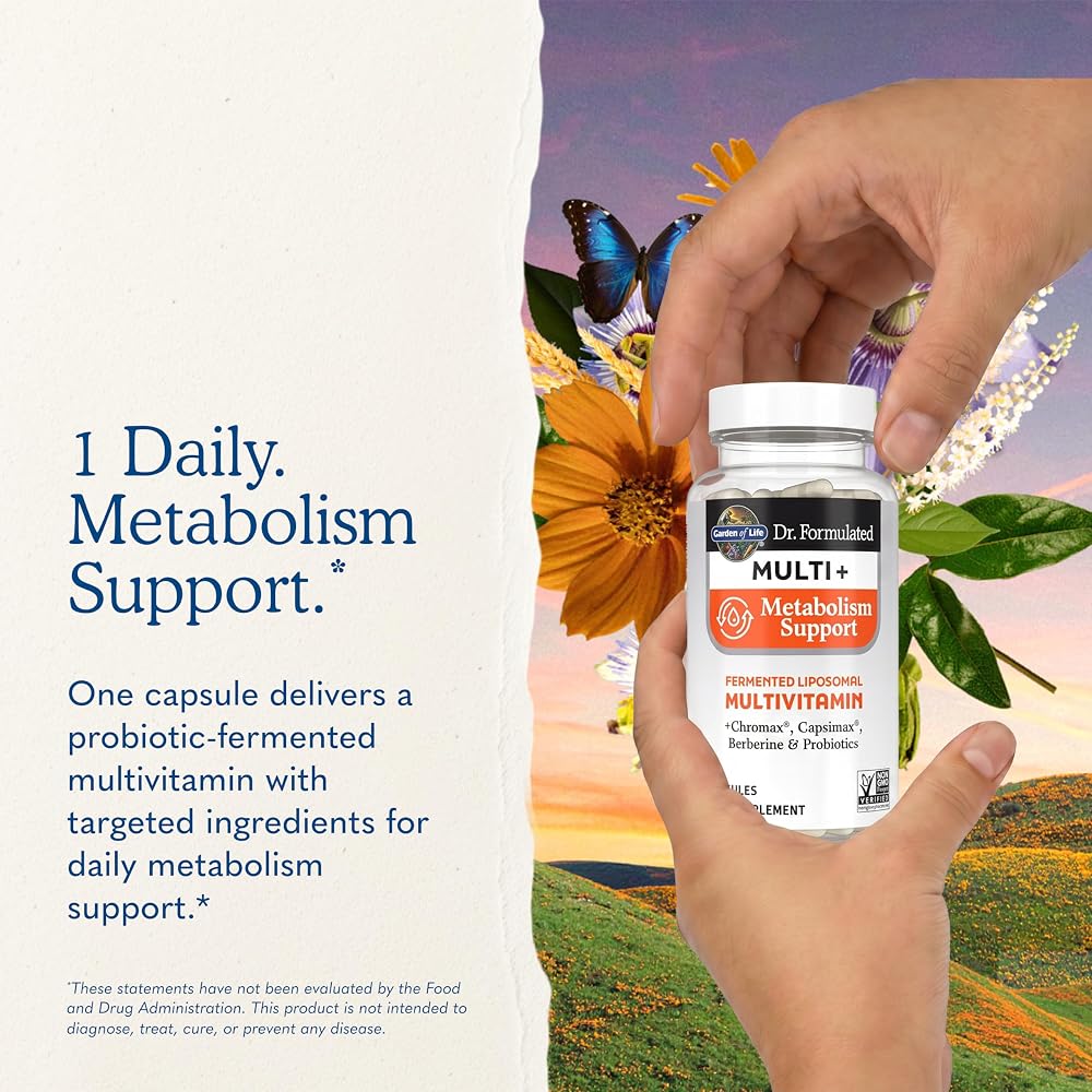 Garden of Life Dr. Formulated Multi+ Metabolism Support - 30 Capsules - image 7