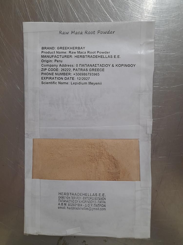 GreekHerbay Raw Maca Root Powder - 1.25 Pound