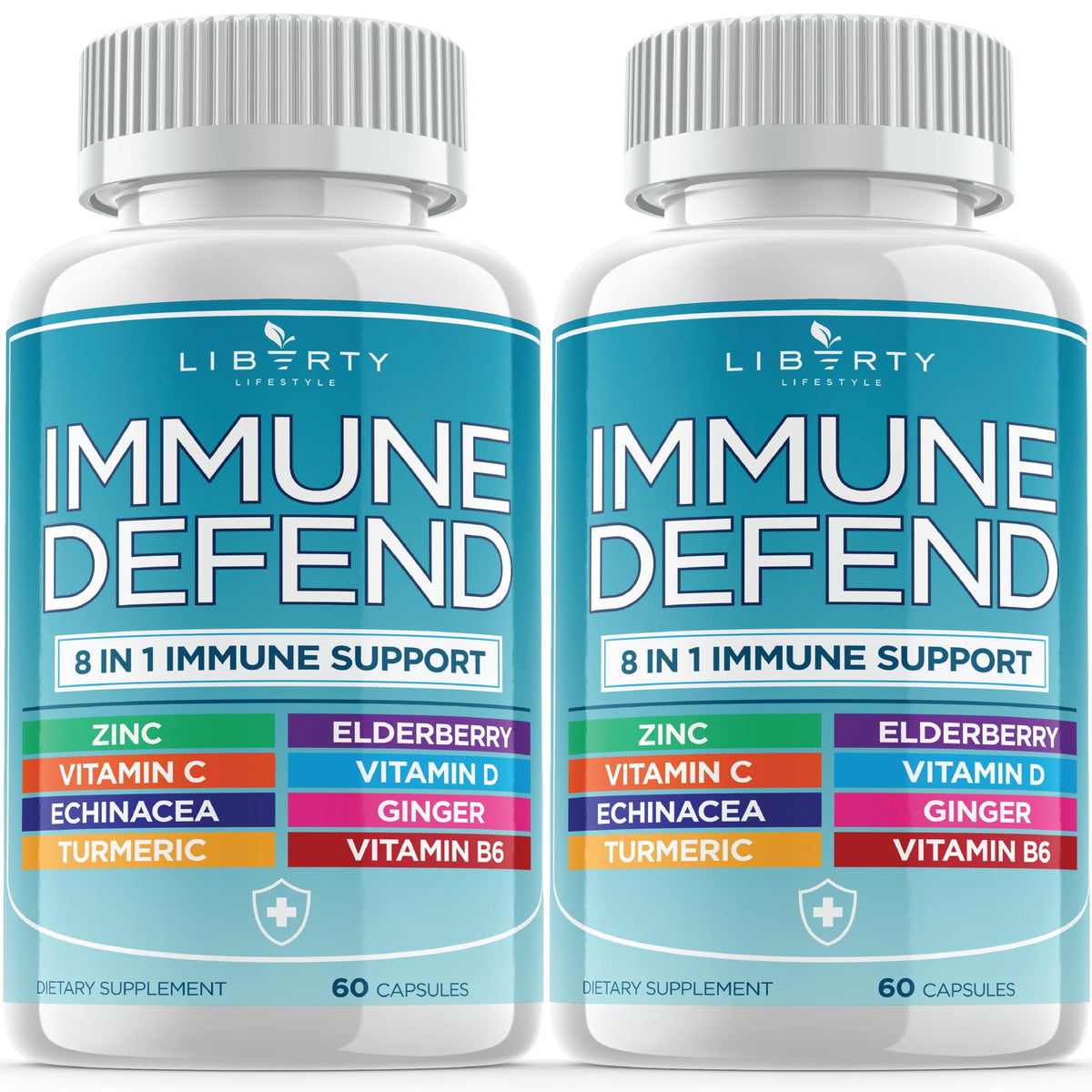 Liberty Lifestyle 8 in 1 Immune Supplement with Echinacea