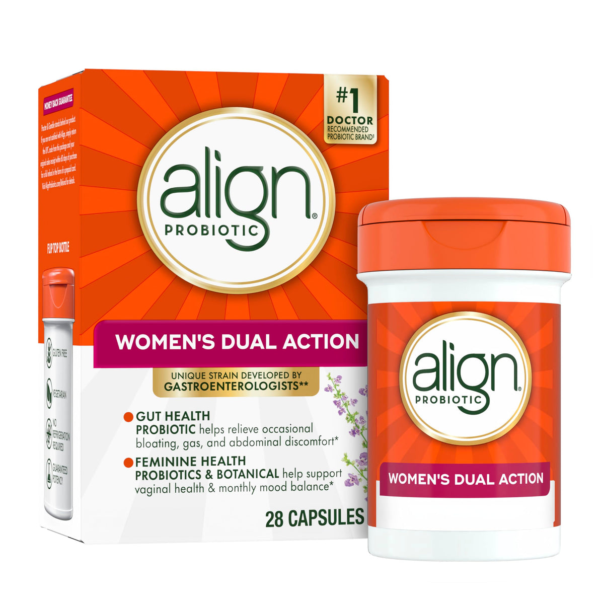 Align Womens Dual Action Probiotic for Vaginal Health - 28 Capsules