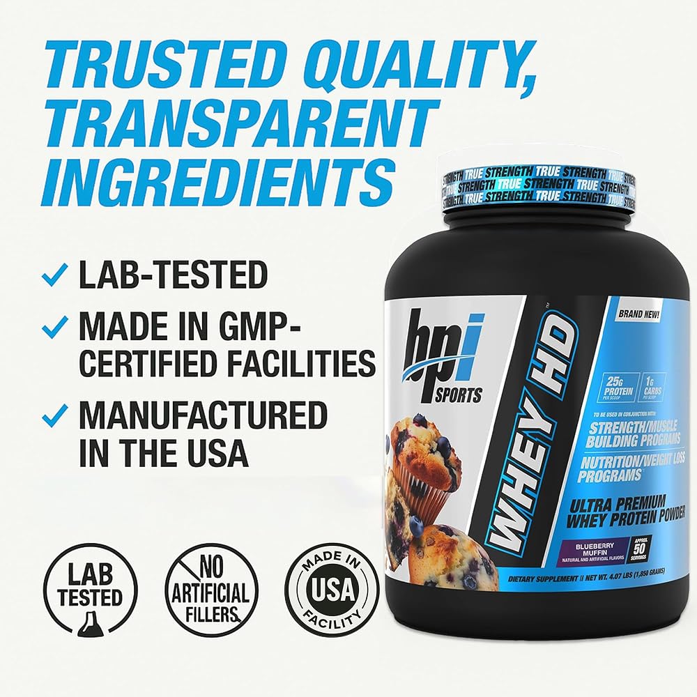 BPI Sports Whey Hd Ultra Premium Protein Powder