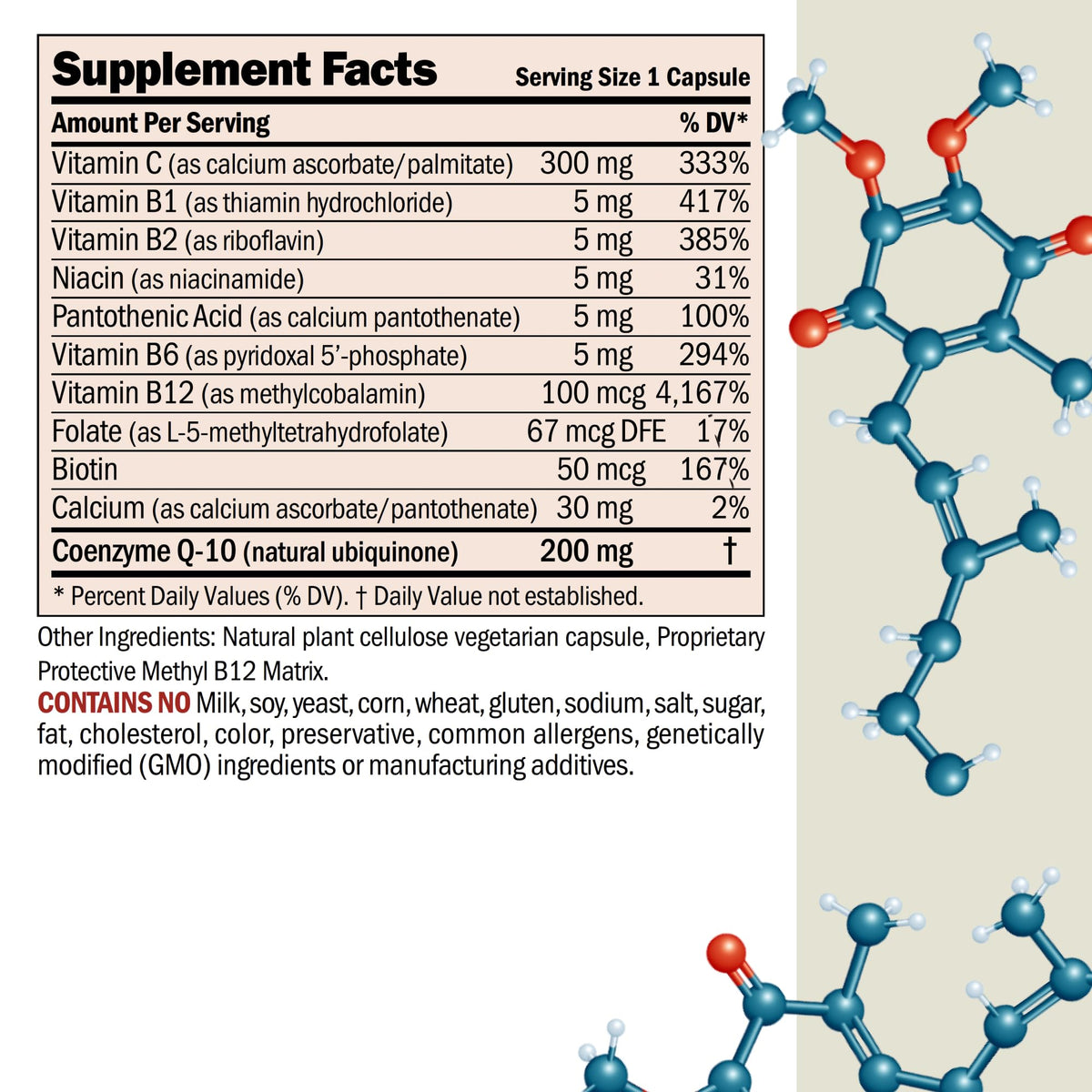 ANDREW LESSMAN Coenzyme Q-10 100 mg Capsules - Essential for Energy
