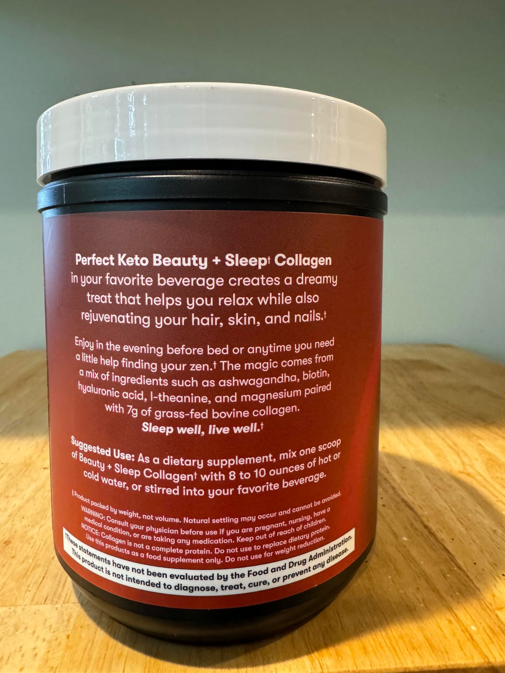 Perfect Keto Beauty + Sleep Collagen Peptides Mexican Hot Chocolate - 10.58 oz - image 9
