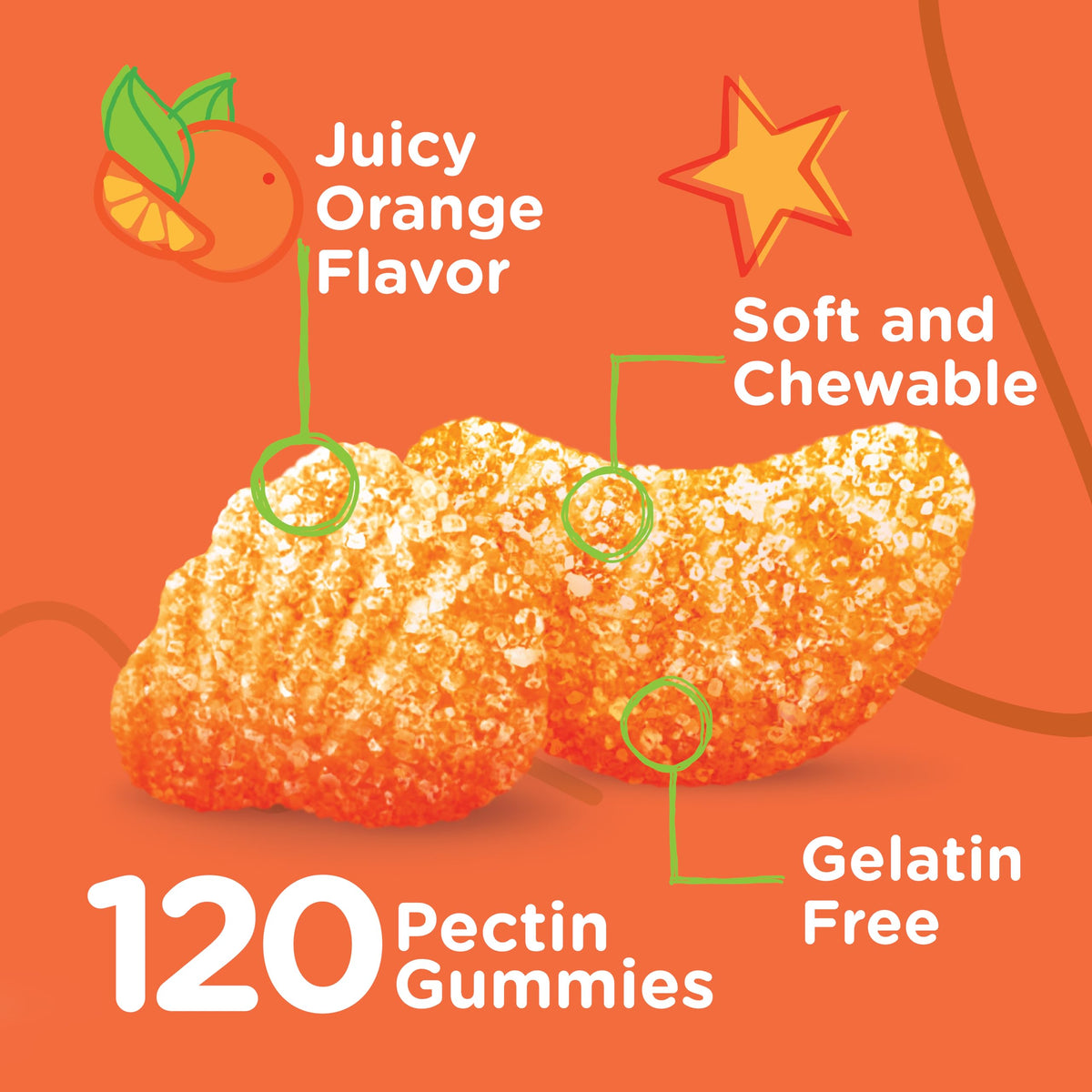 Viteey Kids Vitamin C Gummies Orange Flavored - 120 Gummies - image 3