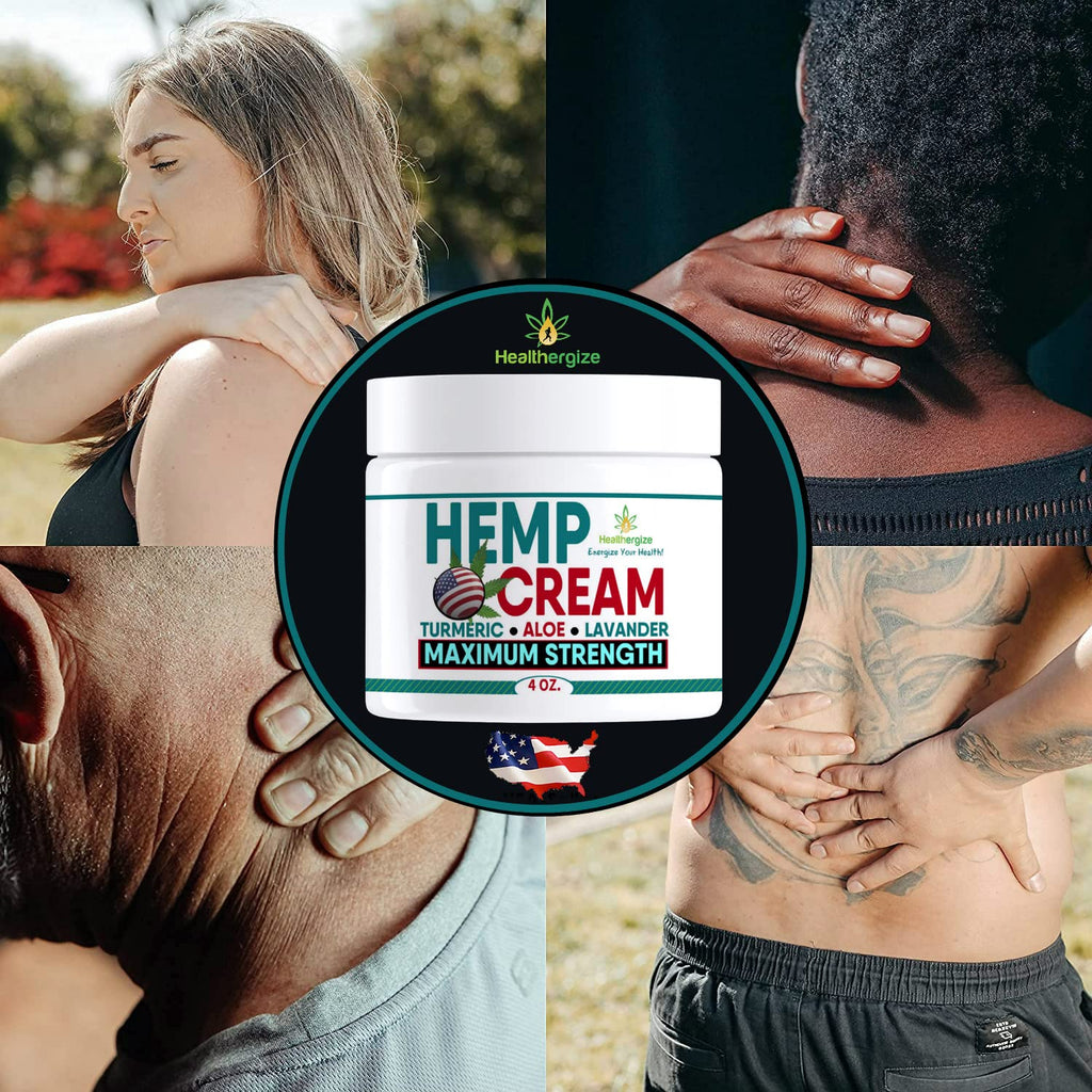 Healthergize Hemp Cream with Turmeric & Aloe - 4 Ounce - image 5