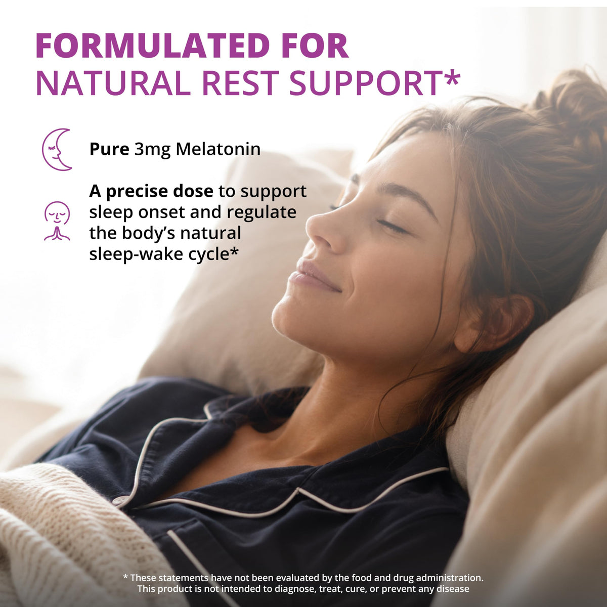 MRM Melatonin 3 mg Sleep Support - 60 Capsules - image 3