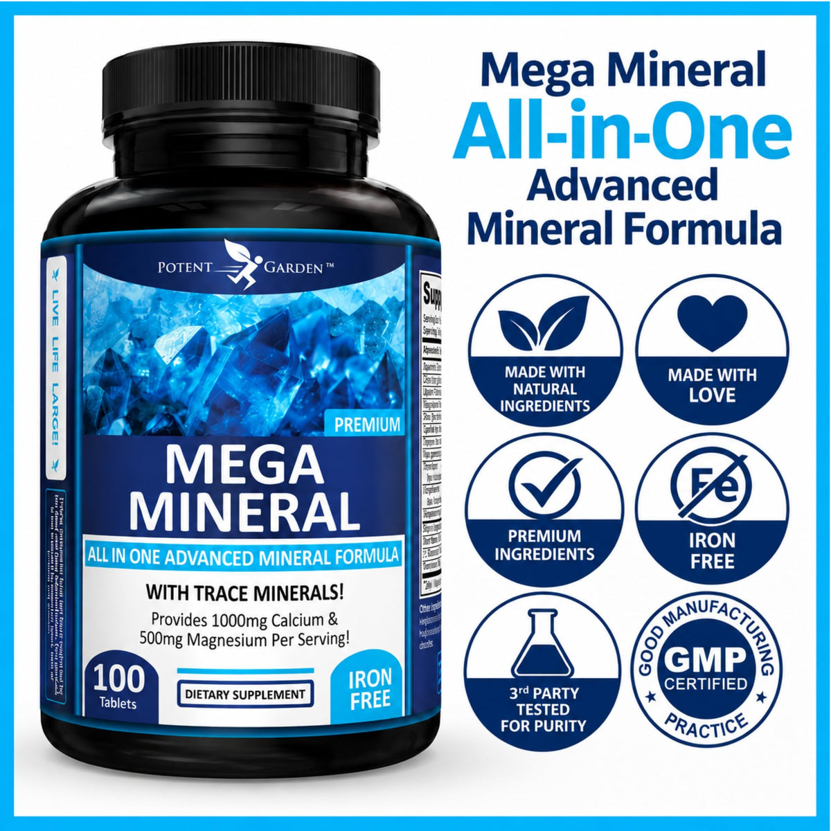 Potent Garden Mega Mineral Supplement - 100 Capsules - image 8