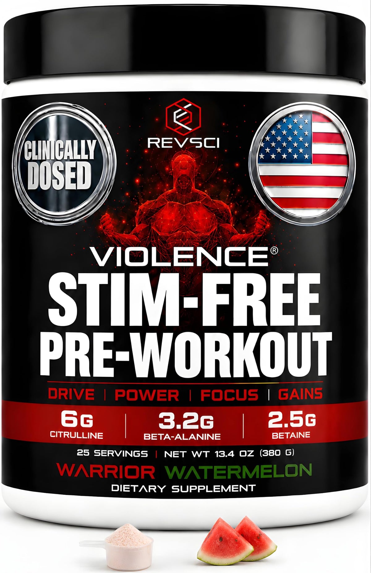 Revolution Science Violence Pre Workout Powder for Men & Women