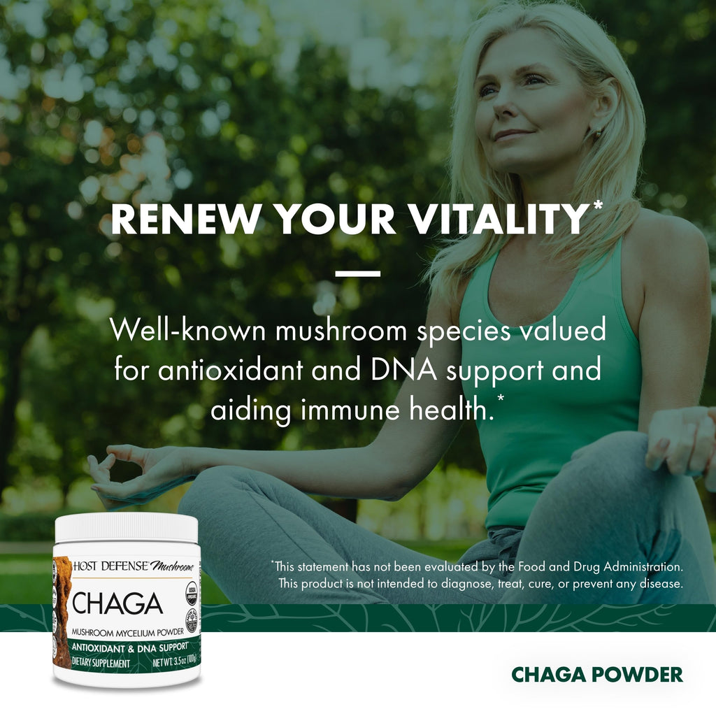 Host Defense Chaga Powder Immune Support - 3.5 oz - image 5