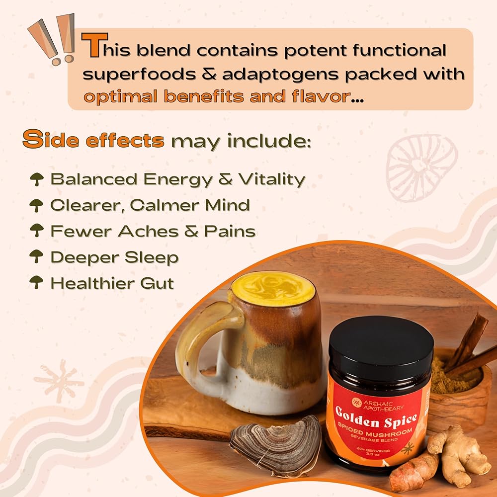 Archaic Apothecary Golden Spice Golden Milk Turmeric Latte - 20 Servings - image 7
