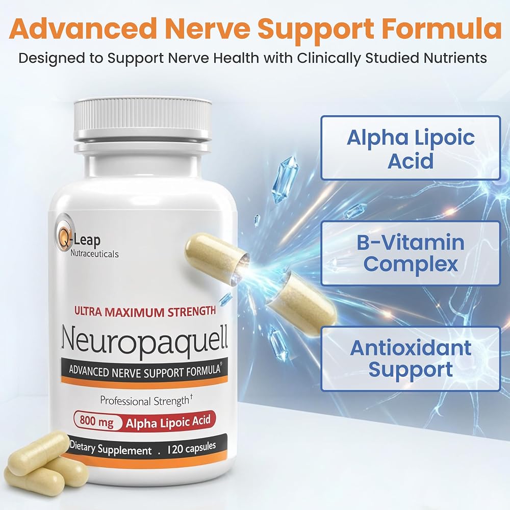 Platinum Health Neuropaquell Alpha Lipoic Acid Nerve Support - 120 Capsules - image 6