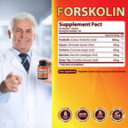 Organic Cadane Forskolin Supplement with Turmeric & Green Tea - 150 Capsules - image 3