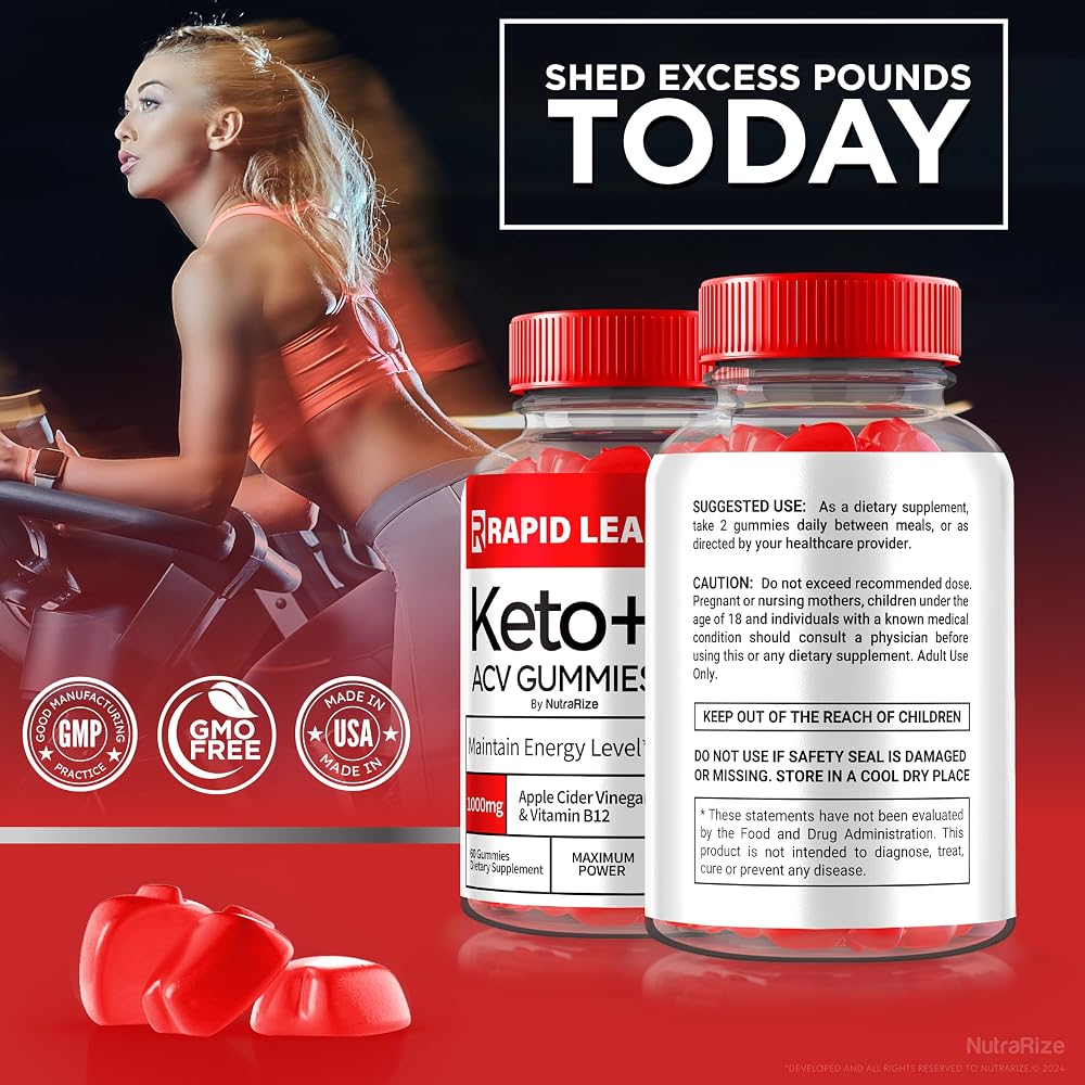 NutraRize Rapid Lean Keto ACV Gummies Weight Loss - 60 Gummies - image 8
