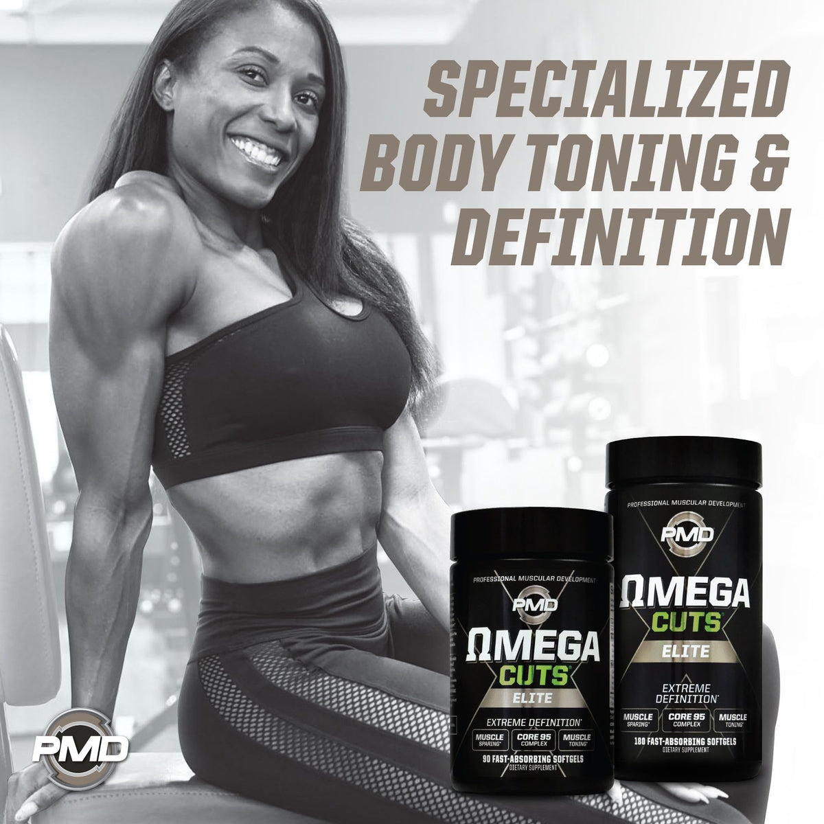 PMD Sports Omega Cuts Elite CLA Fat Loss Formula - 180 Softgels - image 6