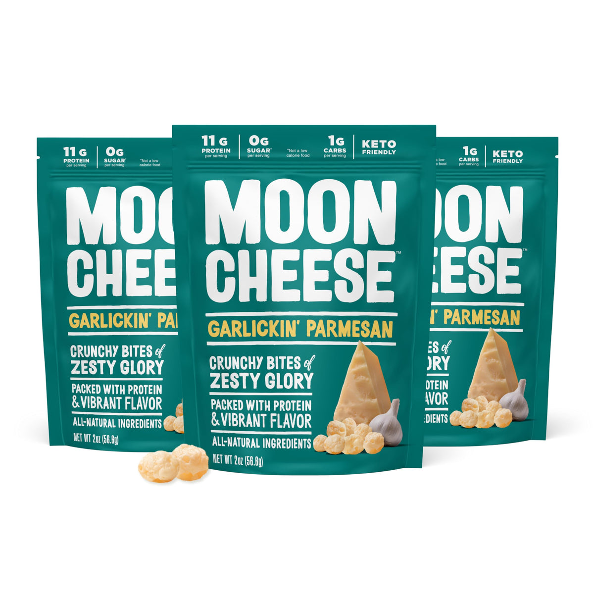 Moon Cheese Protein-Rich Cheese Snack Single Flavor