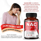 AUMETO Complete NAC 9-in-1 with Milk Thistle & Quercetin - 180 Capsules - image 2