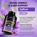 NUTRAHARMONY Natural Saffron Supplements - Pure Saffron Extract 88.5