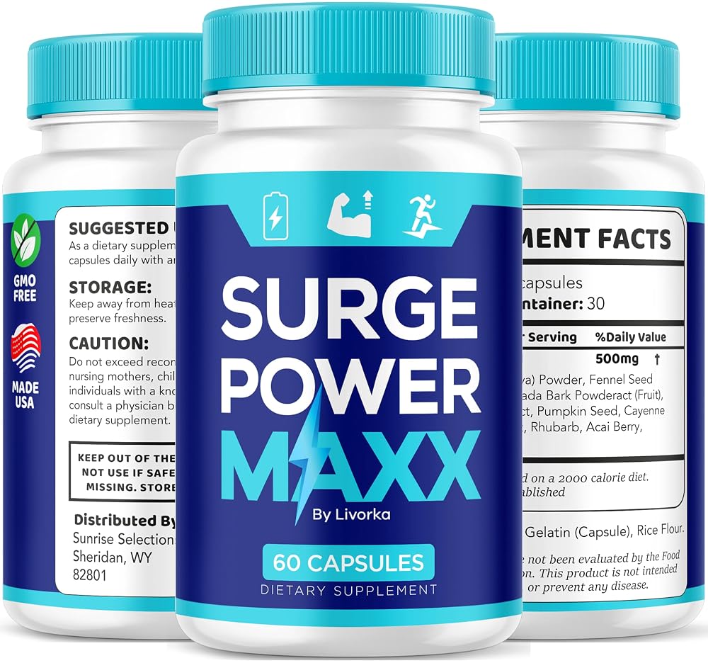 LIVORKA Surge Power Maxx Supplement for Men - 120 Capsules - image 8