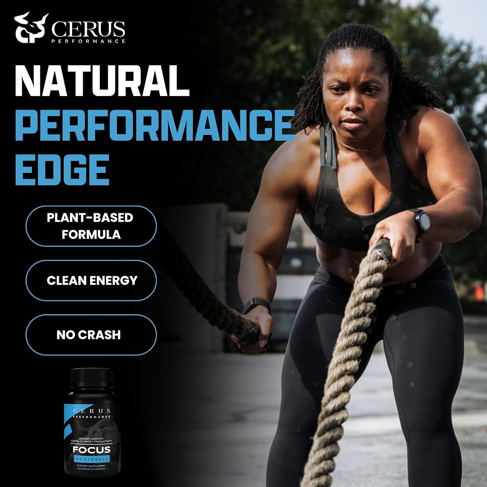Cerus Performance Focus Nootropic - Mental Clarity & Memory - 60 Capsules - image 3