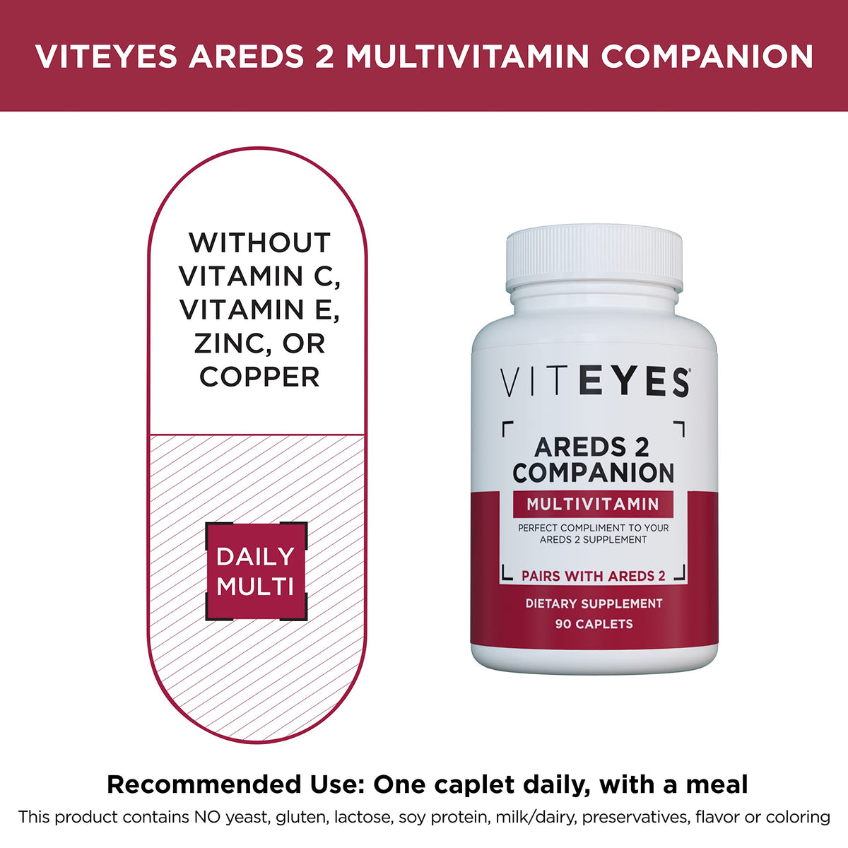 Viteyes AREDS 2 Capsules and Companion Multivitamin - 3 Month Supply - image 5