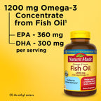 Nature Made Fish Oil Omega 3 1200 mg - 100 Softgels - image 3
