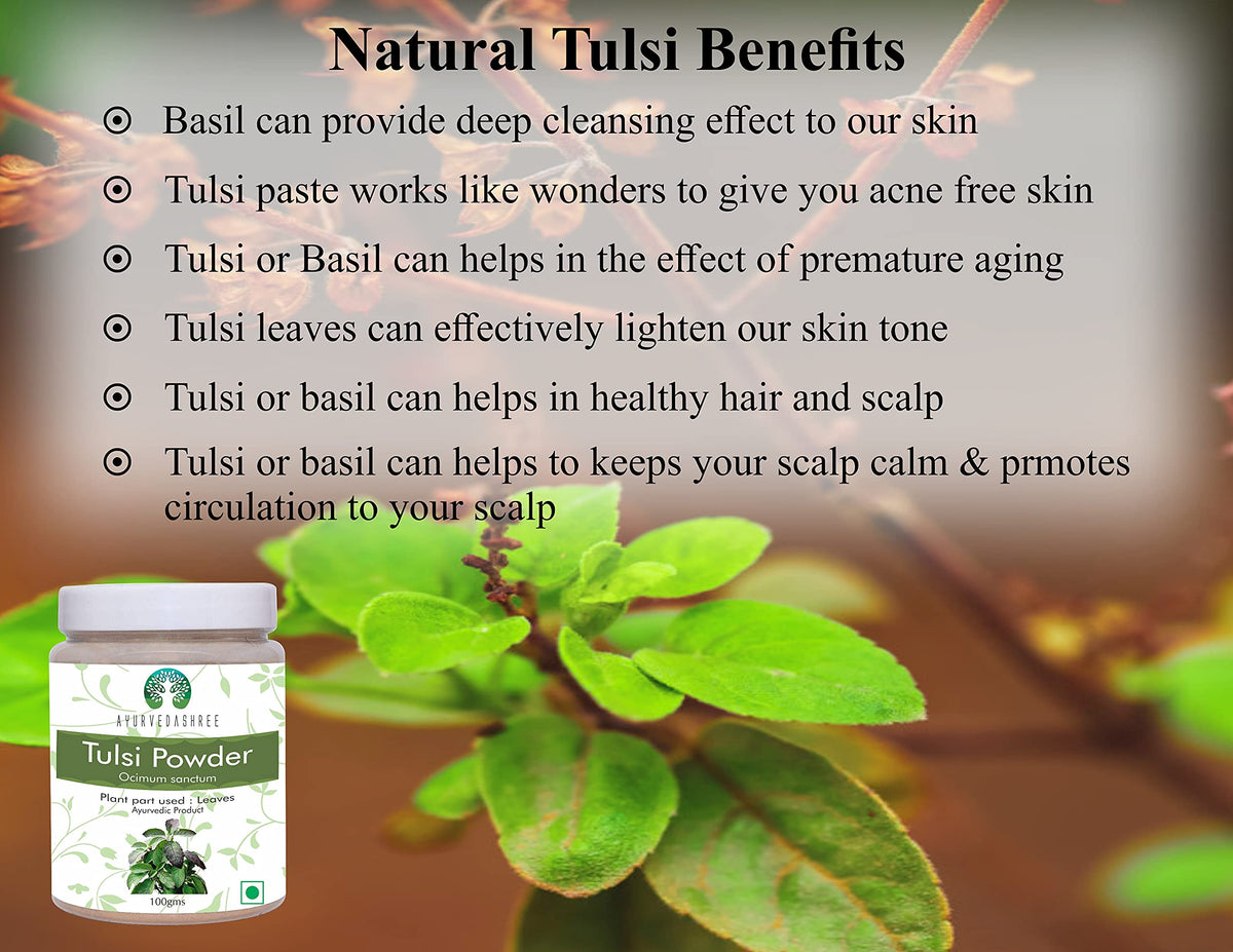 AYURVEDASHREE Tulsi Powder Holy Basil - 100 Gm - image 6