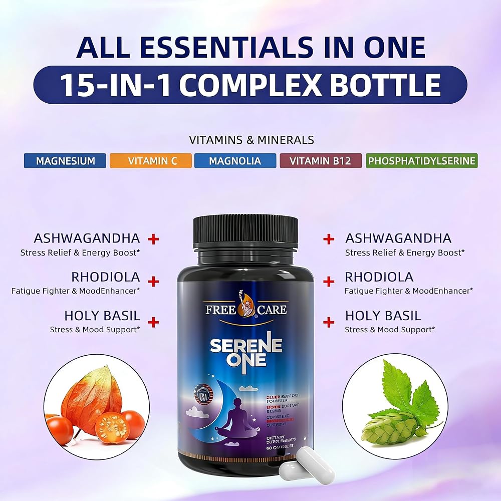 FreeCare 15-in-1 Melatonin Sleep Capsules - 60 Capsules - image 4