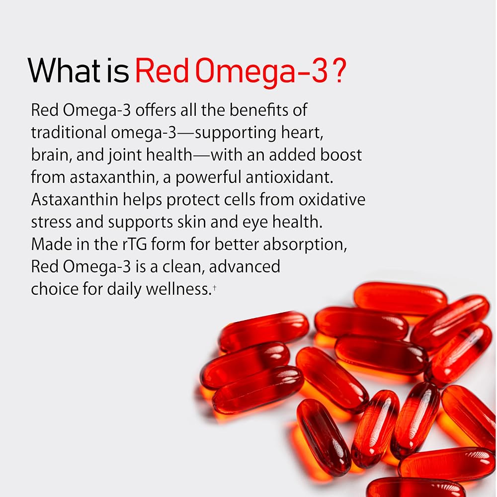 NANOWELL Omega-3 Fish Oil 1714mg, Astaxanthin & Vitamin E, 60ct
