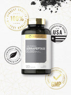 Carlyle Serrapeptase 120000 SPU Enzyme - 120 Capsules - image 5