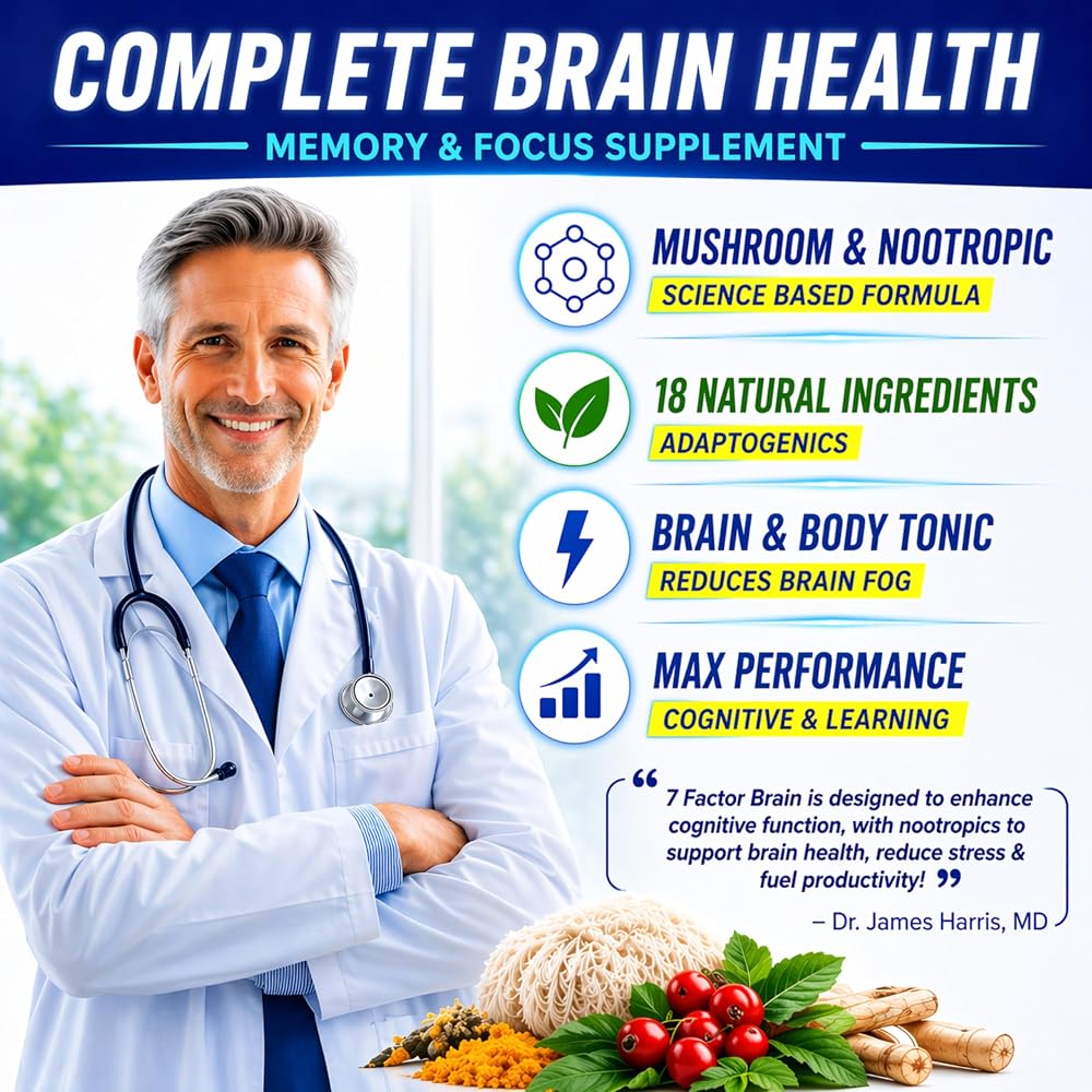 Science Force Brain Supplements for Memory & Focus - 60 Capsules - image 3