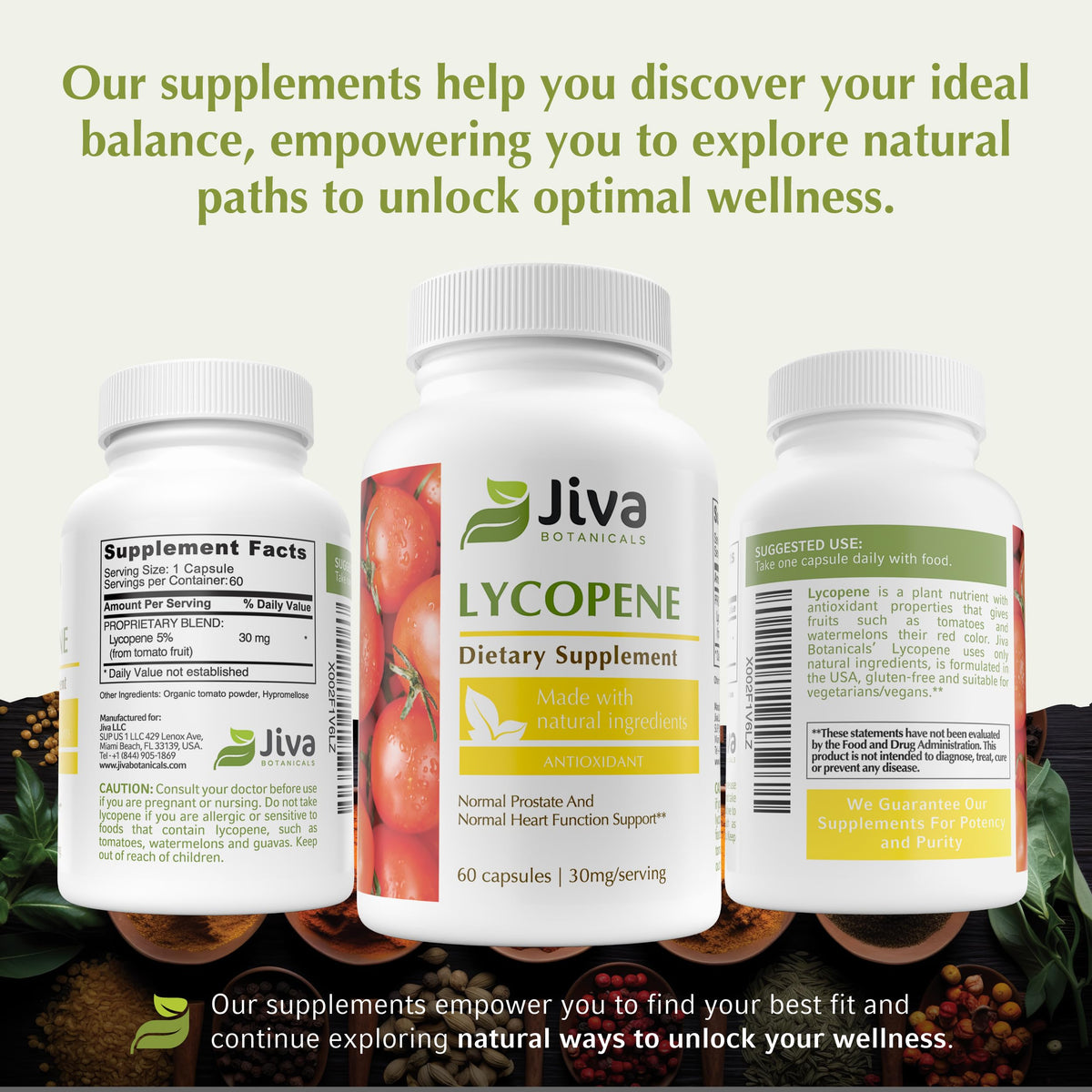 Jiva Botanicals Lycopene 30mg Prostate Health Supplement - 60 Capsules - image 6
