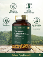 Tahoe Nutritionals Turmeric Curcumin Supplement - 150 Capsules - image 5