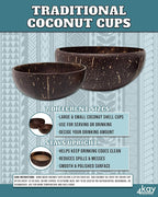 4Kay Collections Kava Strainer Bag with Coconut Shell Cups - 3 Items - image 3