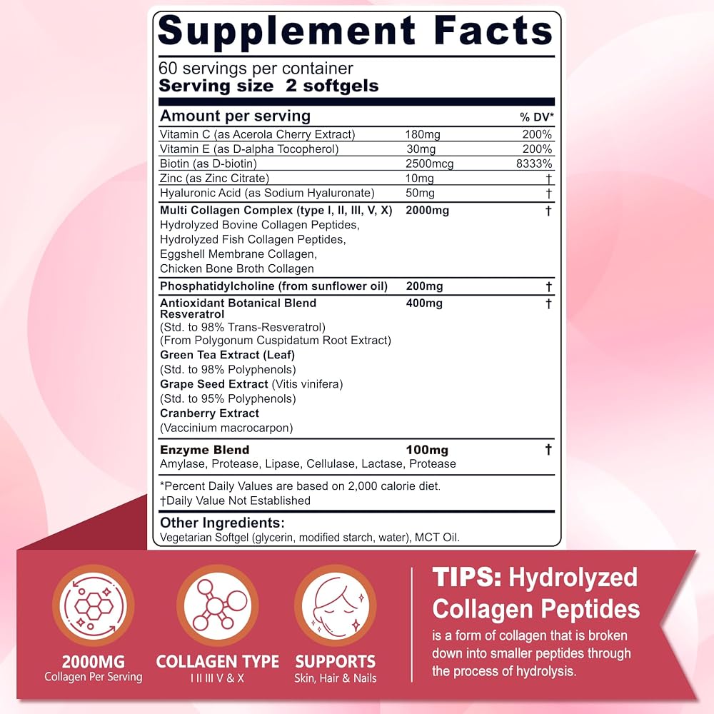 Nextdia Liposomal Collagen Peptides Pills for Women