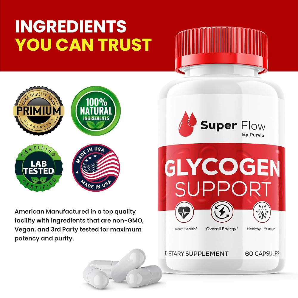 Purvia Super Flow Glycogen Optimizer - 300 Capsules - image 3