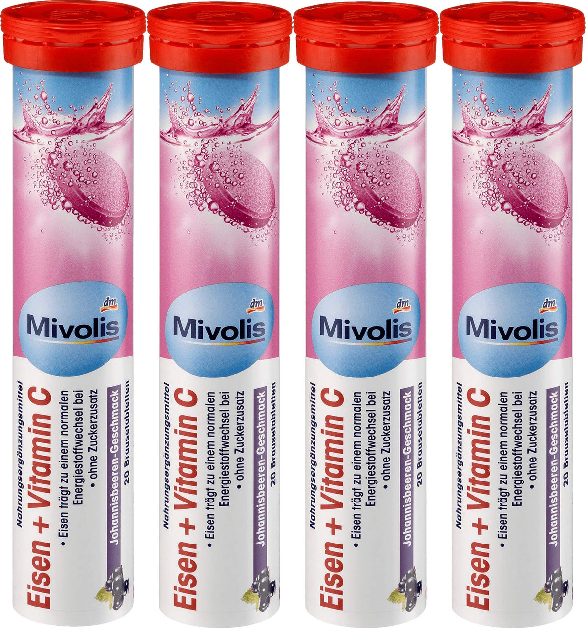 Mivolis Iron + Vitamin C Effervescent Tablets