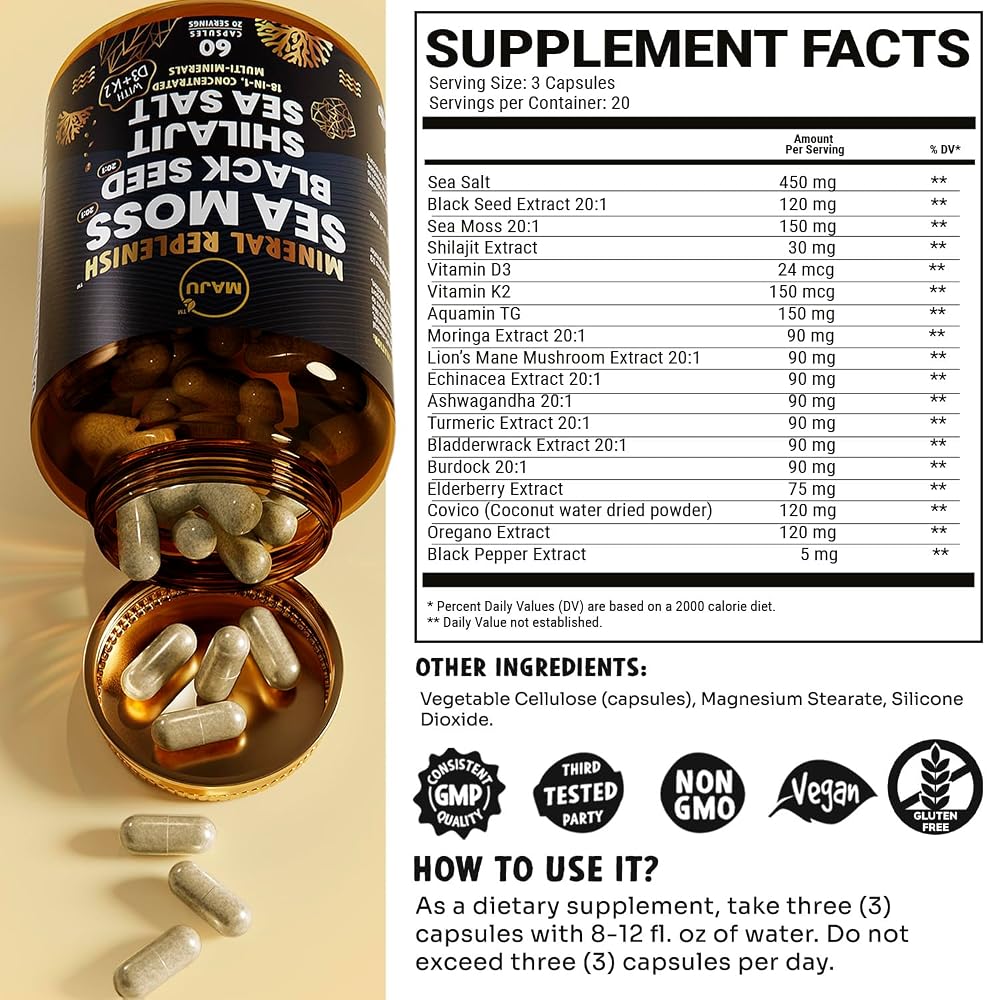 Maju Superfoods sea Moss Capsules