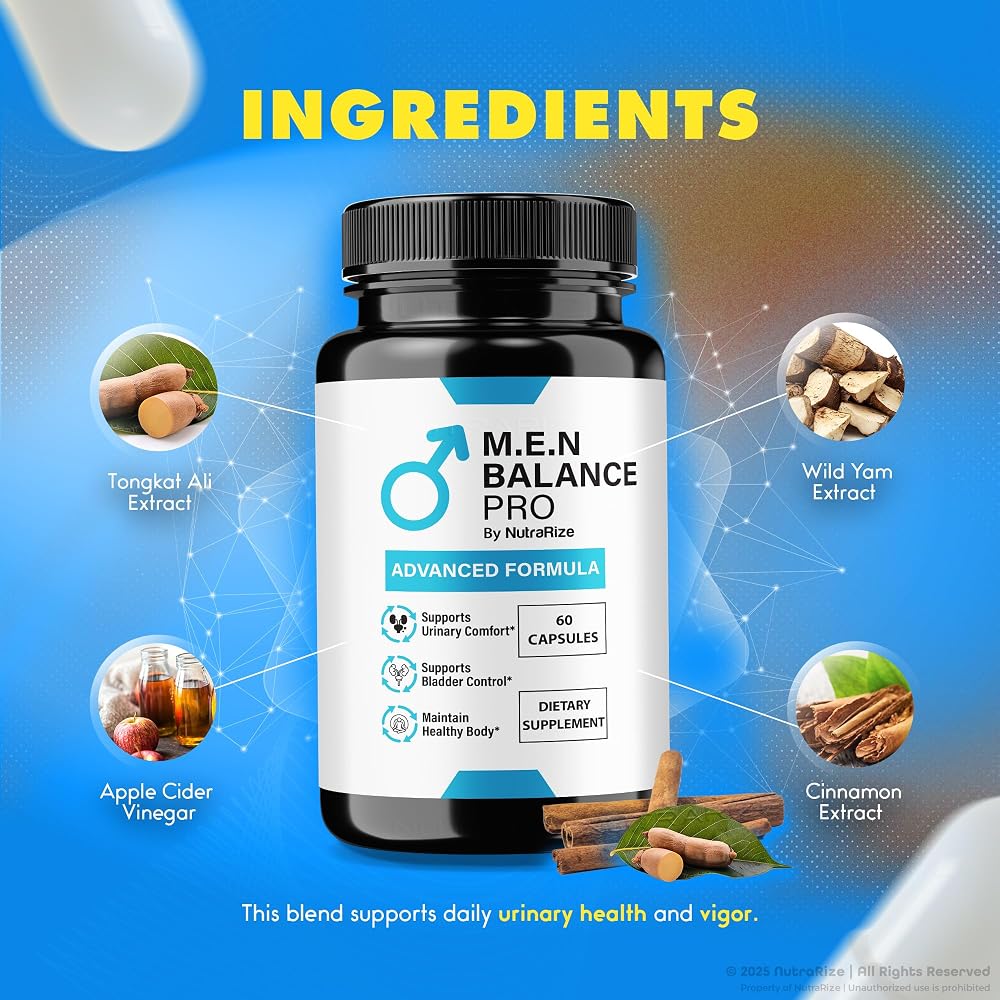 NutraRize M.E.N Balance Pro Capsules Energy Support - 120 Capsules - image 5