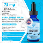 Absonutrix Apigenin 75 mg Sleep Support Liquid - 4 Fl Oz - image 2