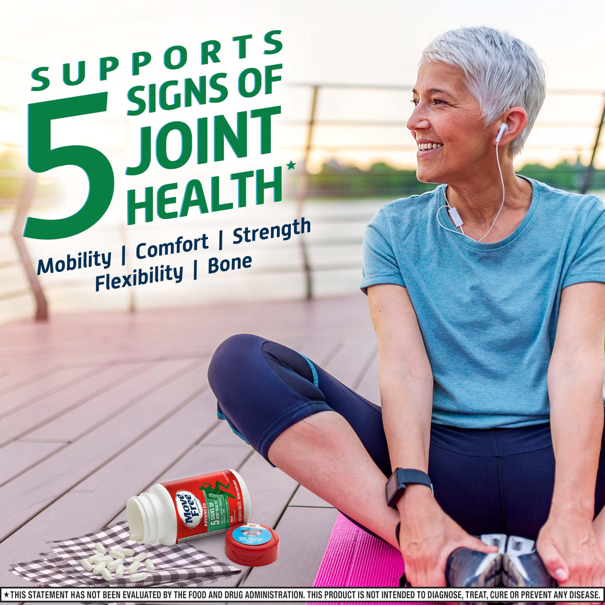 Move Free Advanced Joint Support Glucosamine Chondroitin MSM - 360 Tablets - image 4