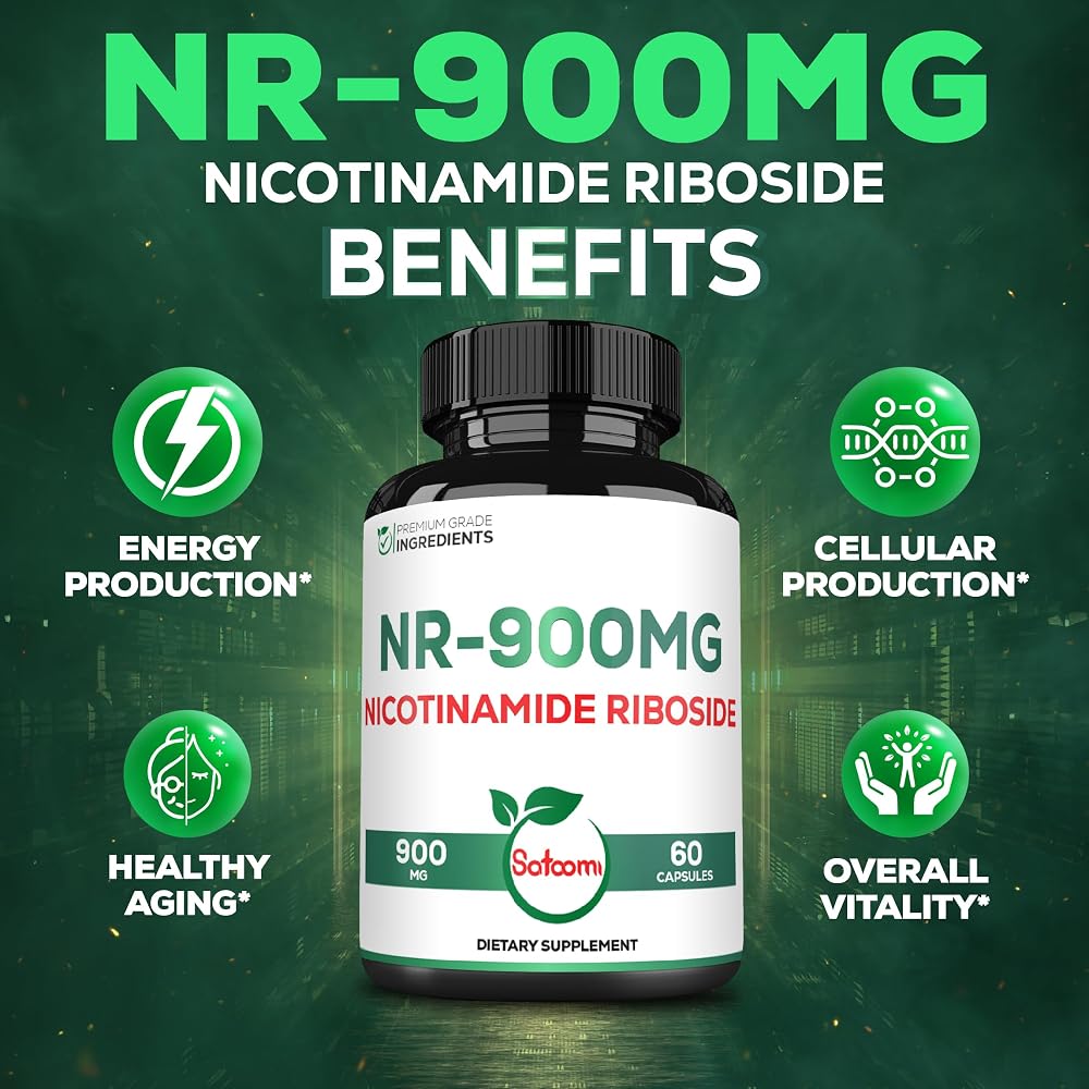 Satoomi 8in1 NMNH & NAD+ Supplement - 60 Capsules for 30 Days